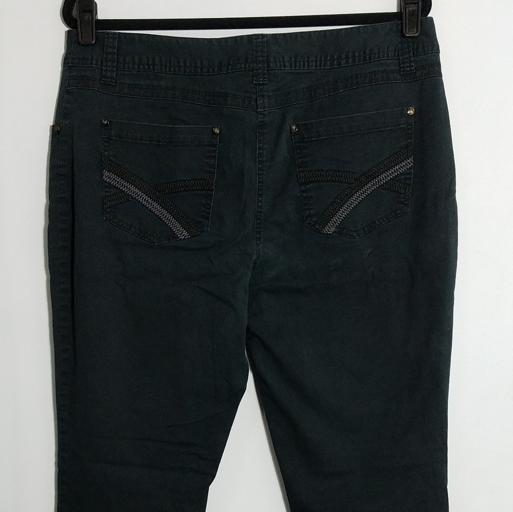 Classic Style&Co black zipper detail chinos, 14 - Picture 6 of 8